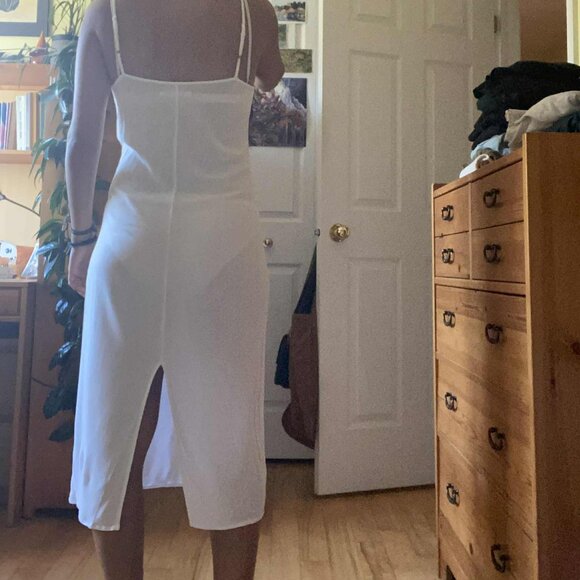 White Capri Christy Dawn Slip Dress - Picture 3 of 3